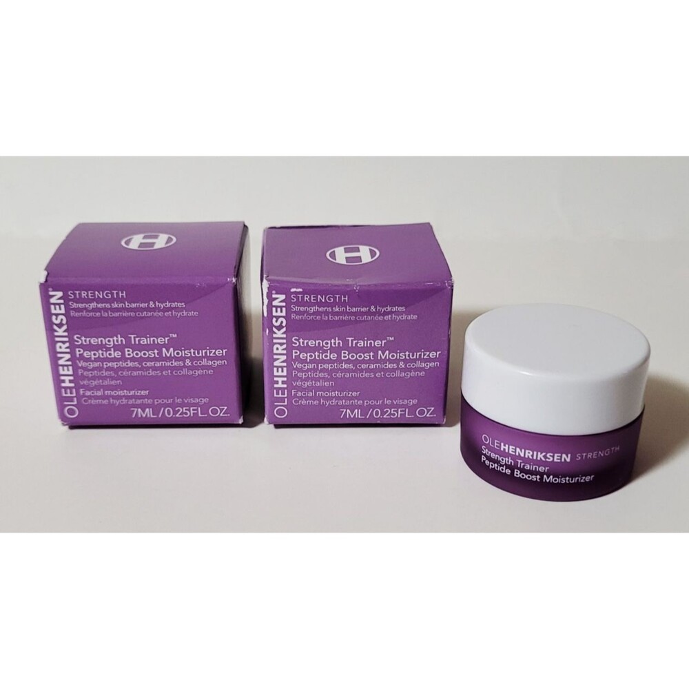 2 x OLE HENRIKSEN Strength Trainer Peptide Boost Moisturizer Ceramides 0.25 oz